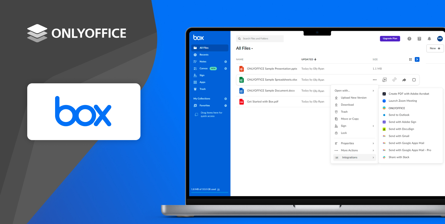 New integration available: ONLYOFFICE & Box
